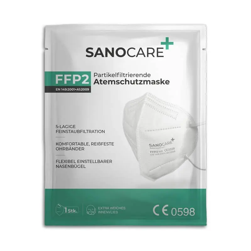 FFP-2 Maske Sanocare+ Einzelverpackung