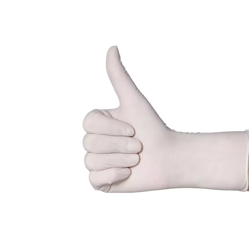 Latex Einmalhandschuhe Premium Grip weiss