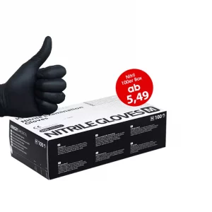 Kingfa Nitril Handschuhe schwarz Einmalhandschuhe Friseursalon